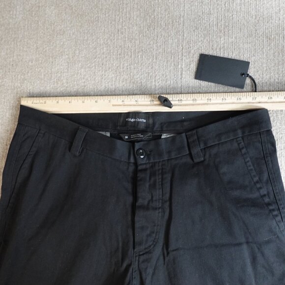 Wings + Horns Mens Pants 36 Black Cotton Blend Solid Field WI-5238 NEW - Picture 6 of 11